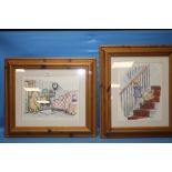 TWO FRAMED WINNIE THE POOH PICTURES