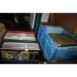A QUANTITY OF LP RECORDS TO INCLUDE ABBA, ELVIS PRESLEY, ETC.