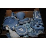 A COLLECTION OF MAINLY WEDGWOOD JASPERWARE