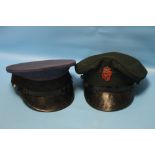 TWO MILITARY STYLE CAPS