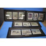 A SELECTION OF FRAMED COMICAL PRINTS