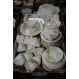 A TRAY OF BROOM TEA & DINNERWARE