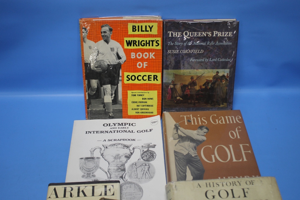 SPORTING INTEREST BOOKS to include 'Billy Wright's Book of Soccer' No. 1 1958 signed copy, A. W. - Image 2 of 4