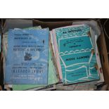 A BOX OF BOOKLETS TO INCLUDE STAFFORD COUNTY SHOW 1960S AND OTHER AGRICULTURAL SHOWS, BADMINTON