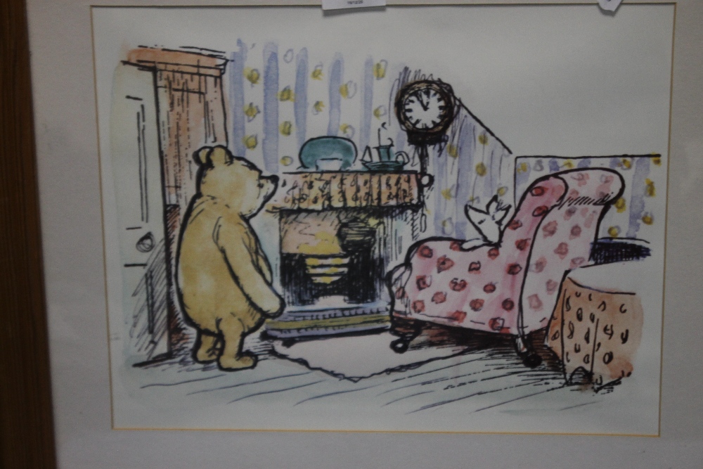 TWO FRAMED WINNIE THE POOH PICTURES - Image 2 of 3