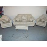 AN EDWARDIAN STYLE FOUR PIECE SUITE