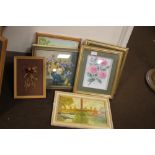 A SMALL QUANTITY OF FRAMED AND GLAZED PRINTS