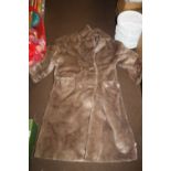 A LADIES FUR JACKET, SIZE 14