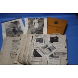 A COLLECTION OF ASSORTED ADVERTISING ITEMS, to include a "Clark & Howard Ltd Small Tools" catalogue,