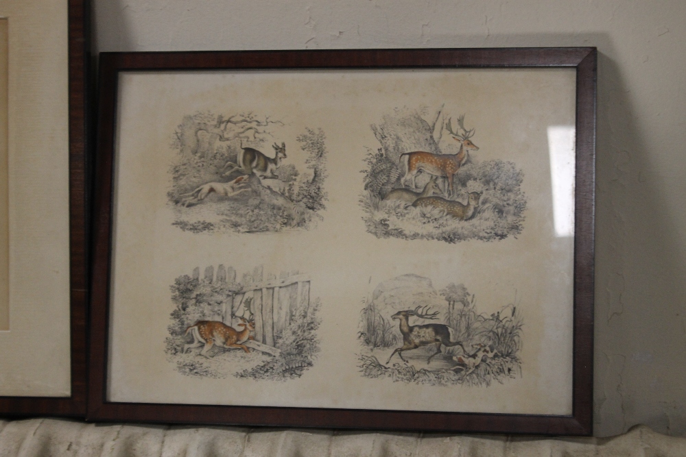 THREE FRAMED HUNTING PRINTS to include a lithograph by W. & J. O. Clerk after Edward Lacey frame - Bild 2 aus 4