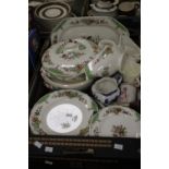 A TRAY OF MAINLY COPELAND SPODE TEA & DINNERWARE