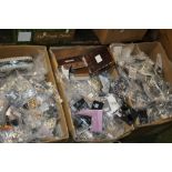 THREE BOXES OF ASSORTED COSTUME JEWELLERY A/F RETURNS