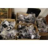 FOUR BOXES OF ASSORTED COSTUME JEWELLERY A/F RETURNS