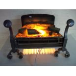 A VINTAGE ELECTRIC DECORATIVE FIRE