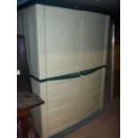 A KETTLER GARDEN STORAGE SHED