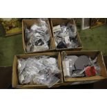 FOUR BOXES OF ASSORTED COSTUME JEWELLERY A/F RETURNS