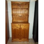 A PINE WELSH DRESSER, W 92 CM