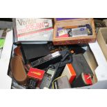 A BOX OF COLLECTABLES TO INCLUDE MOBILE PHONES