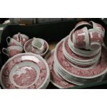 A TRAY OF ADAMS ENGLISH PHOENIX TEA & DINNERWARE