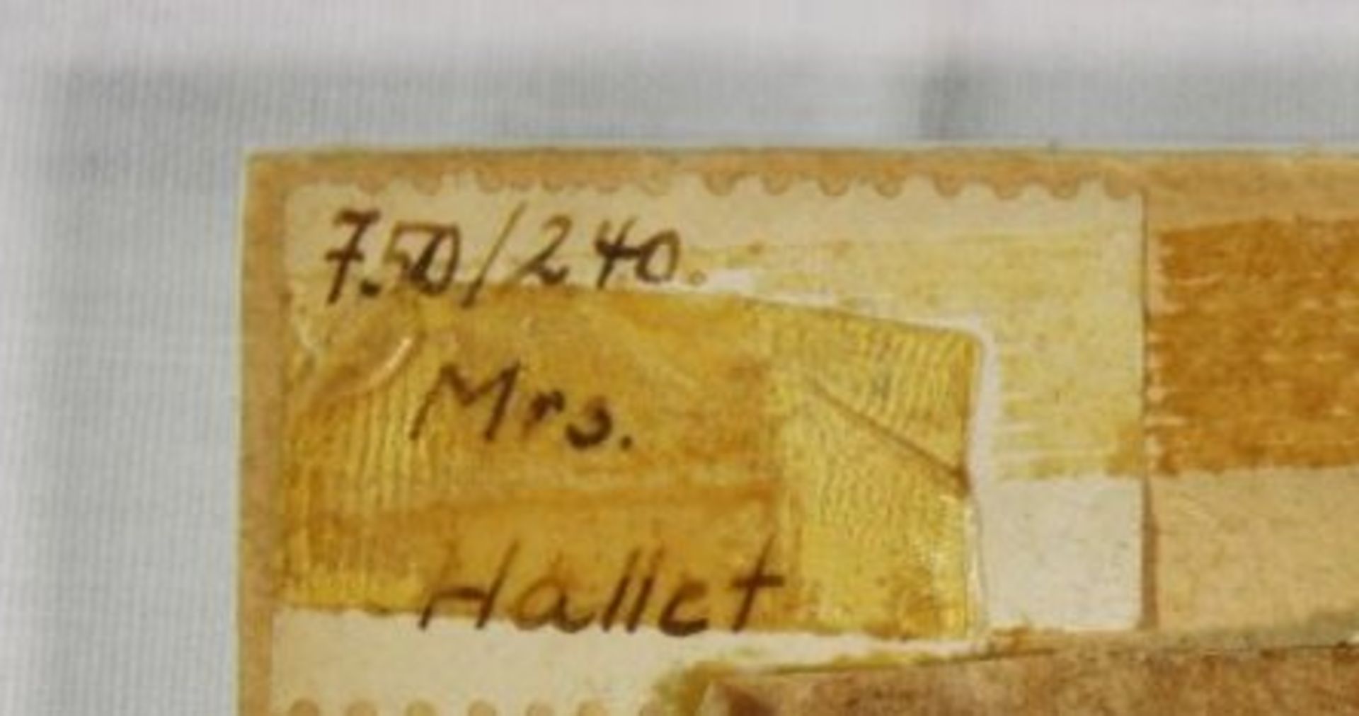 Miniatur-Malerei auf Elfenbein, gerahmt, signiert, Mrs. Hallet, gerahmt, RG 11 x 10cm. - Bild 4 aus 4