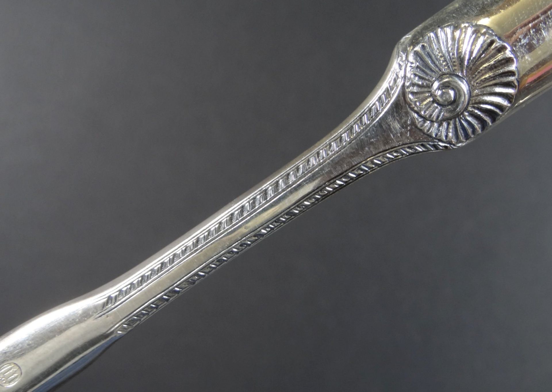 Silber Beinschaber oder ähnliches, Copenhagen, L-20 cm, Muscheldekor, 40 gr< - Bild 4 aus 5
