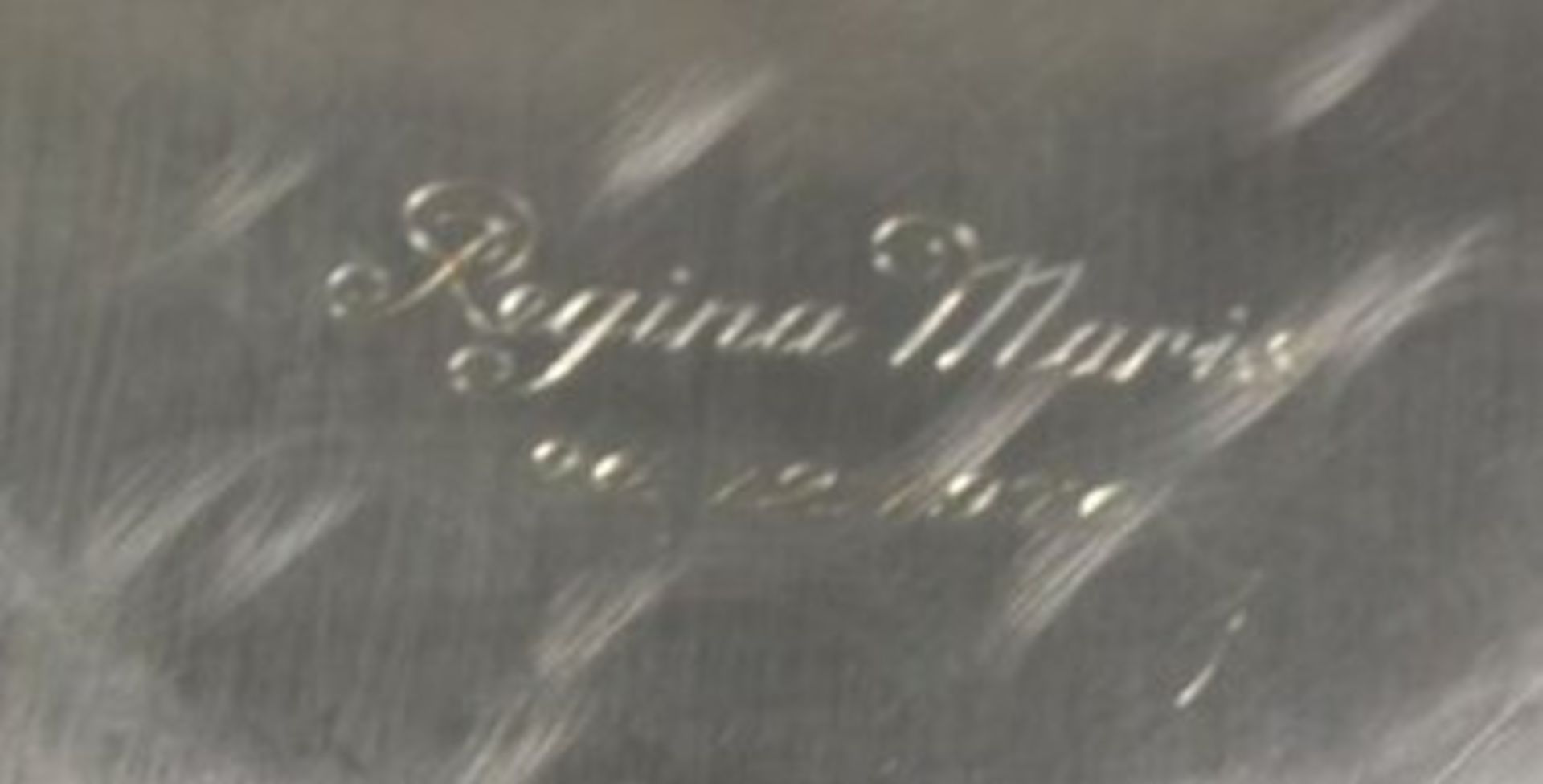 Schale, 835er Silber, Wilkens, Unterseite mit Gravur, 211,5gr., 22 x 22cm. - Bild 3 aus 3