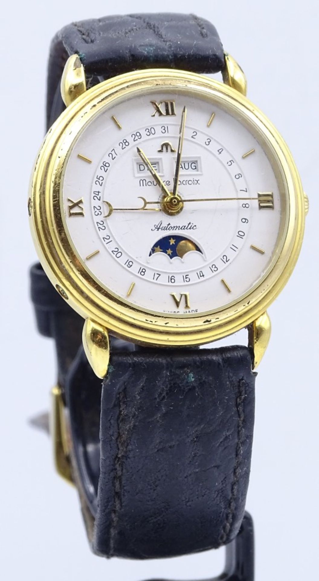 HAU "Maurice Lacroix-Phase de Lune",automatic,Werk läuft,vergoldet,ref. 13111,d-36,0mm,Tragespure<