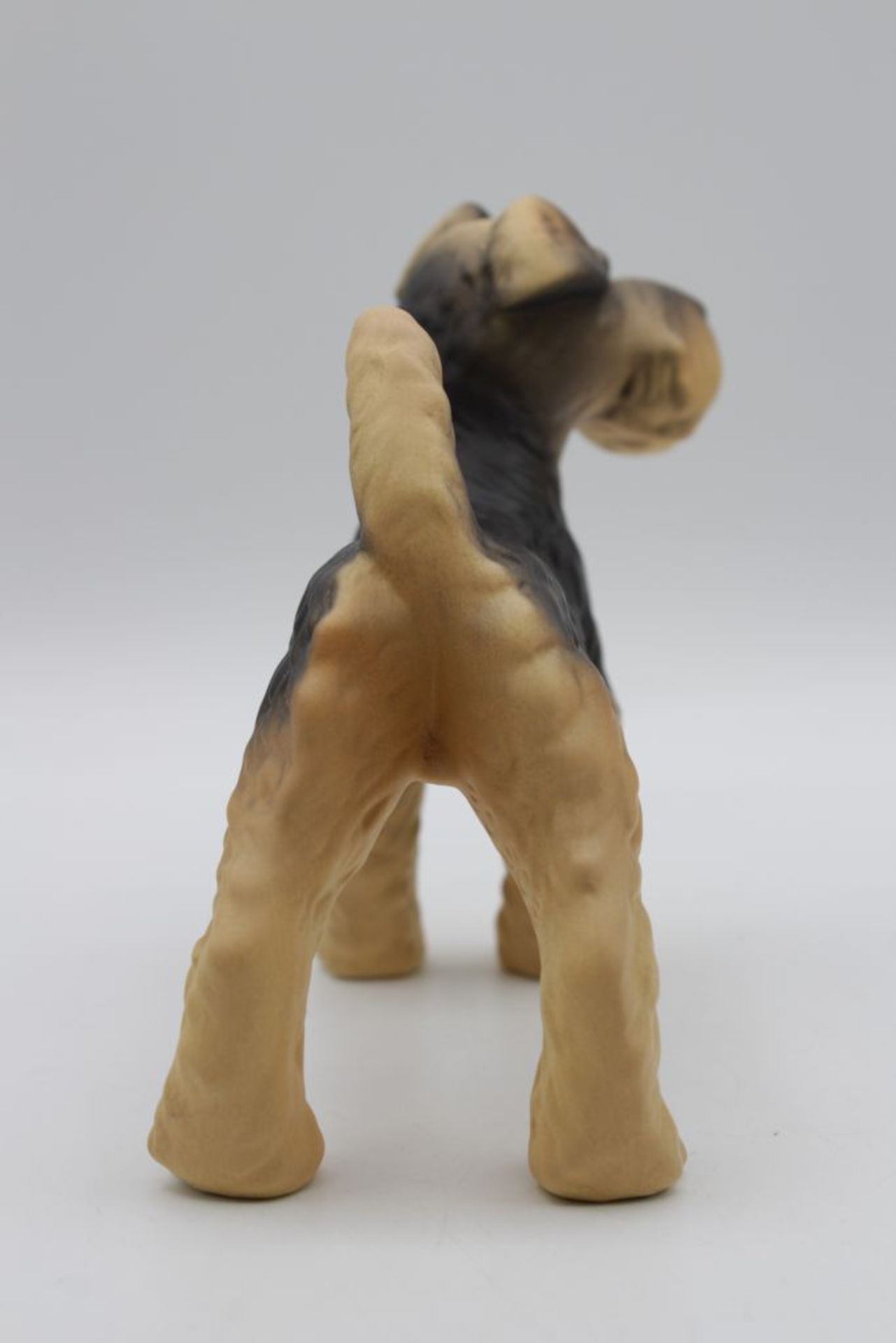 Schnauzer von Geobel, bemalt, H-11cm L-12cm. - Bild 2 aus 4