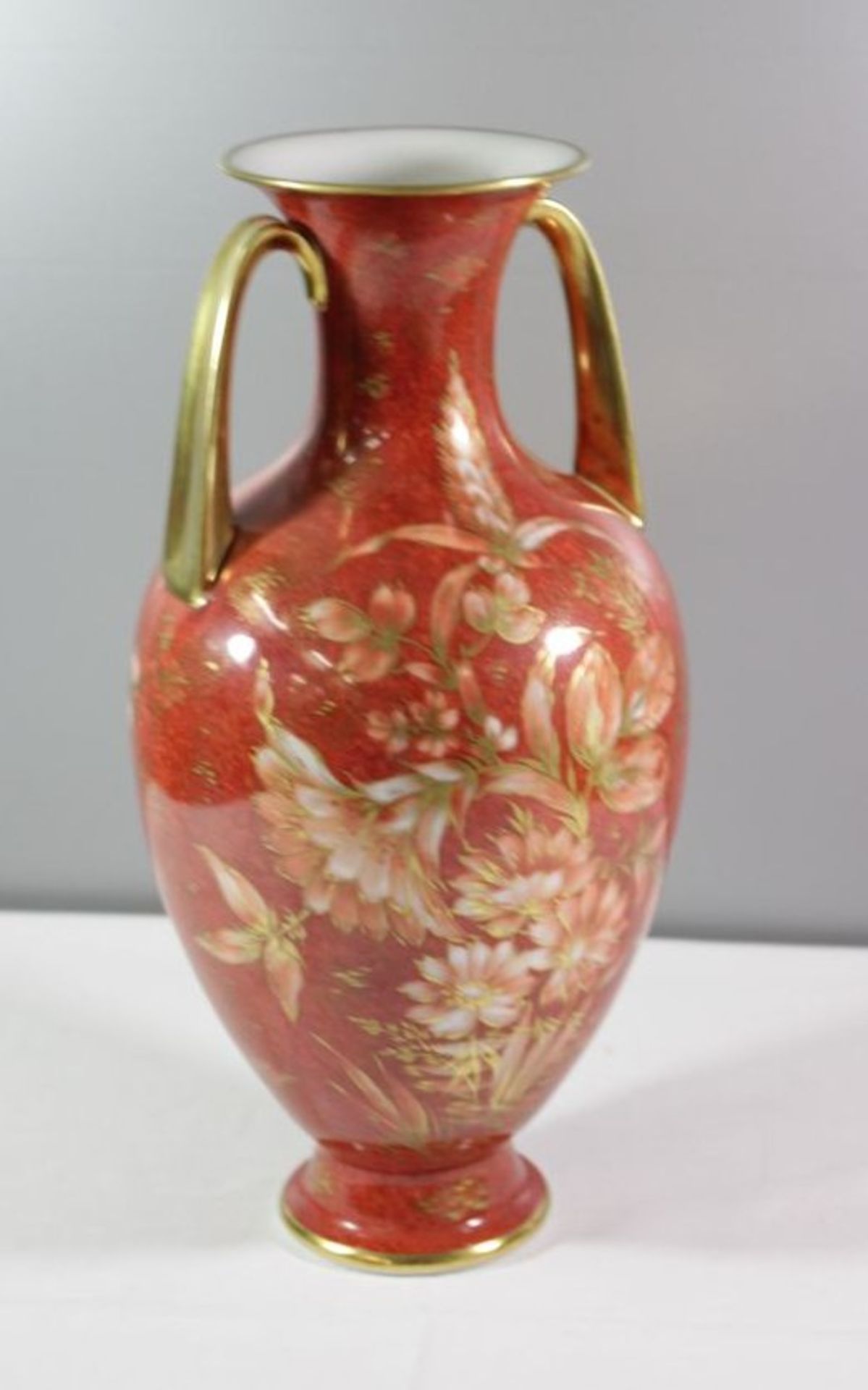 Amphoren-Vase, Rosenthal, Dekor Zaubergraten, H-36cm. - Bild 2 aus 3