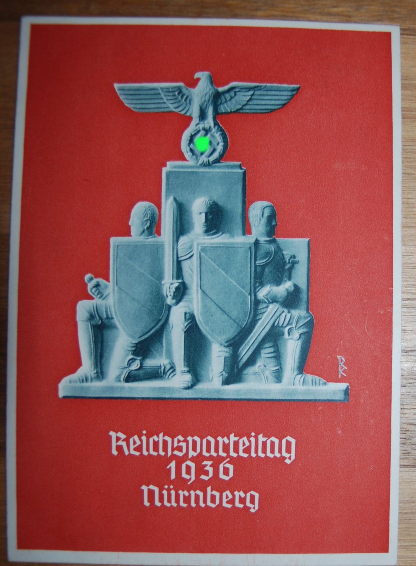 Festpostkarte Nürnberger Parteitag 1936, Zentralverlag der NSDAP, gelaufe<