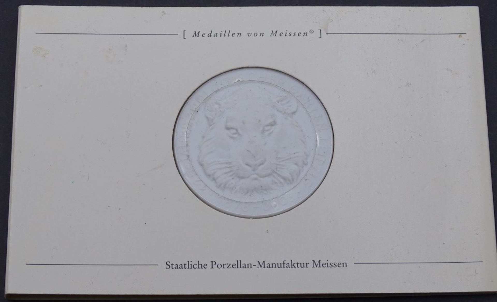 Fördermedaille "Meissen";Freundes und Förderkreis des Zoologischen Gartens Leipzi<b