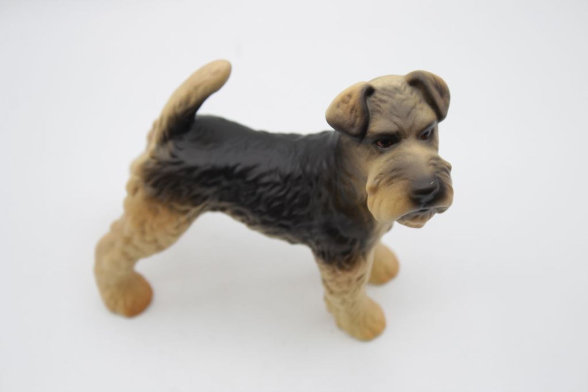 Schnauzer von Geobel, bemalt, H-11cm L-12cm. - Bild 3 aus 4