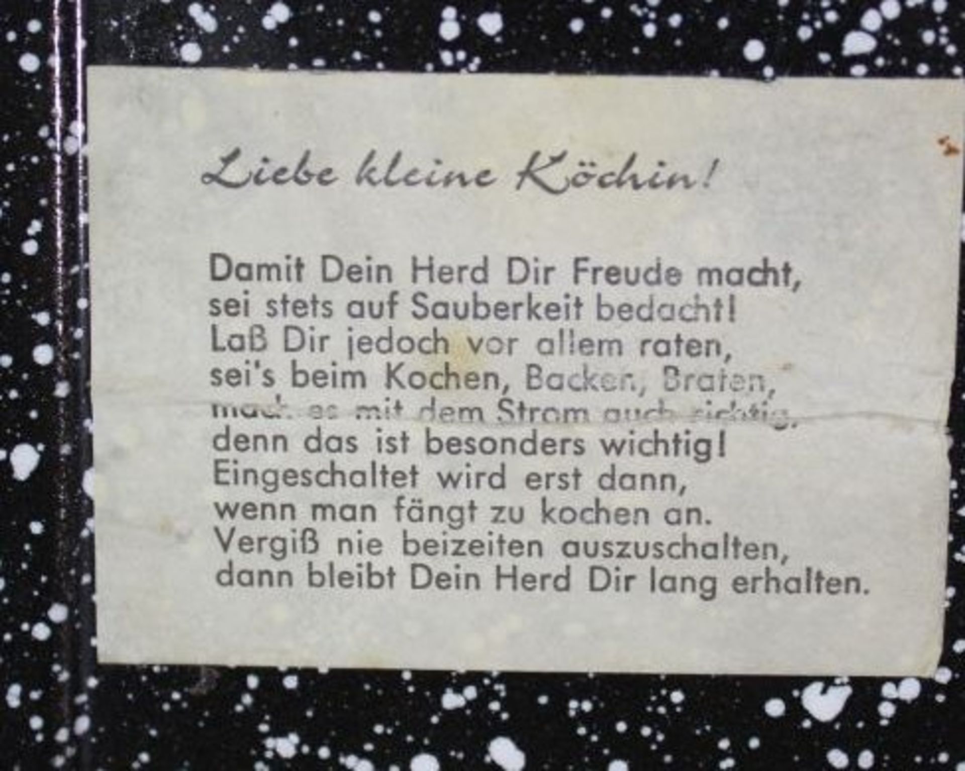 Kinder-Elektroherd "Heiliger", guter Zustand, Funktion nicht geprüft, H-26cm B-23cm T-24cm.< - Bild 5 aus 8