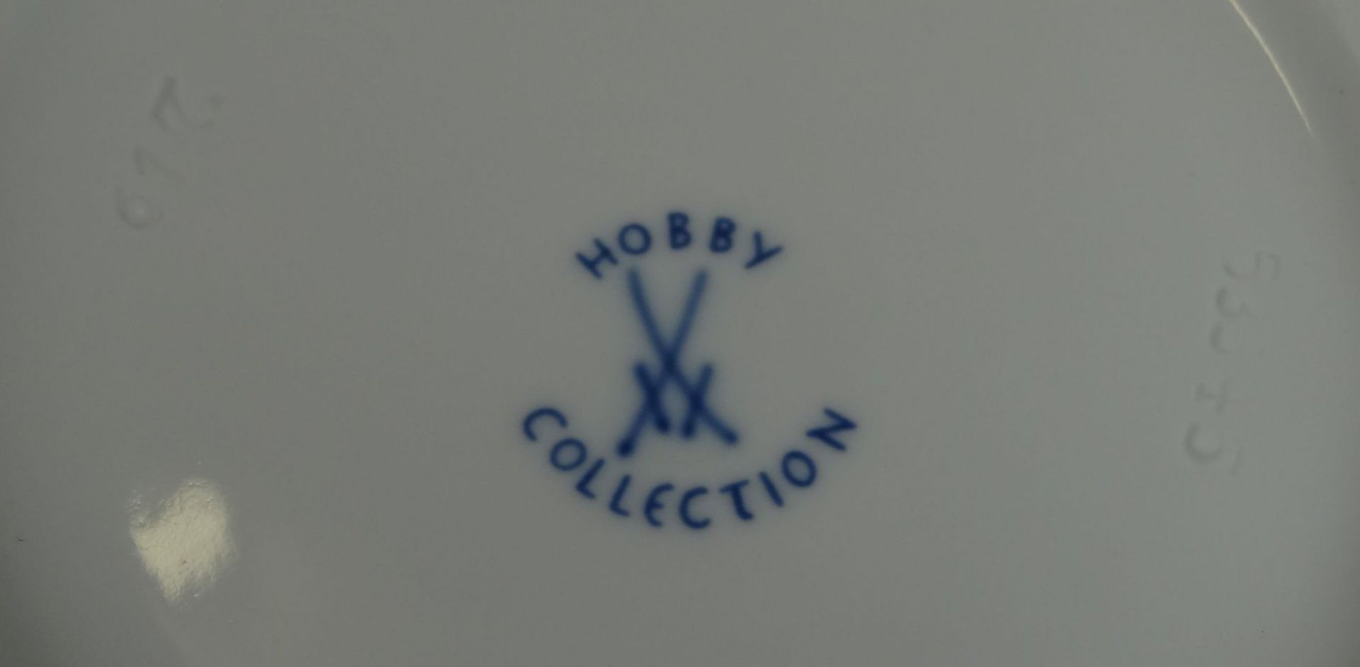 weisser Aschenbecher "Meissen" Hobby Collection, D-13 cm, blaue Schwertermarke, 1.Wahl - Bild 4 aus 4