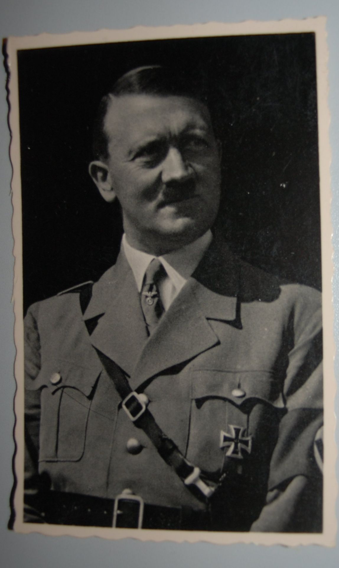 Postkarte "Der Führer mit EK 1" gestempelt 1942 Photo Grim<