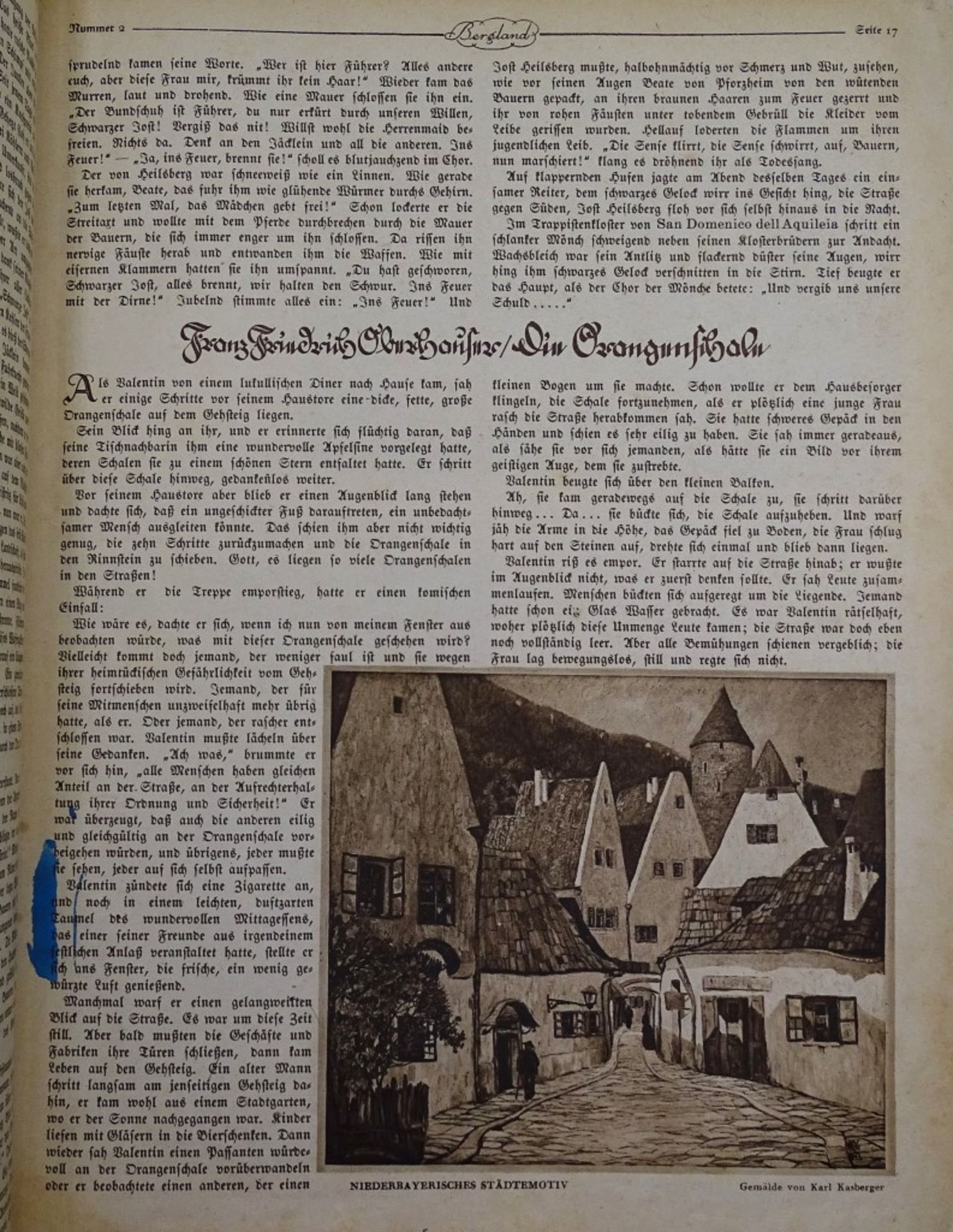 Gebundete Zeitschrift Bergland 1926, 8.Jahrgang,kompletter Jahrgang,tw.mit losen Seiten etc. - Bild 6 aus 10