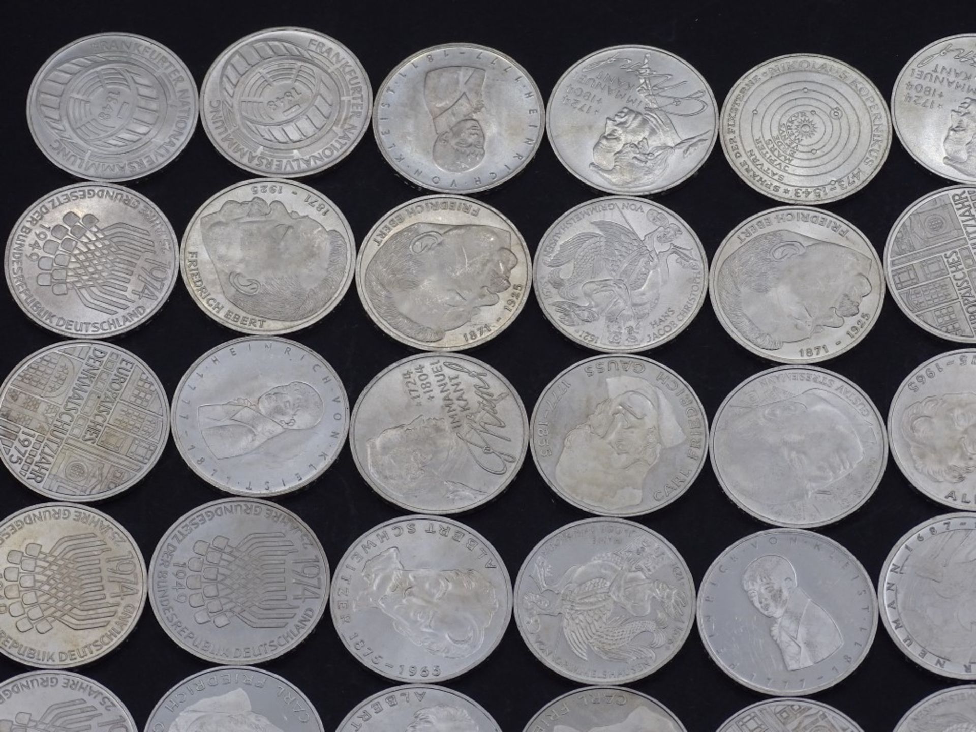 40x 5 DM Münzen,Silber,ges. 200 Deutsche Mar - Bild 6 aus 9
