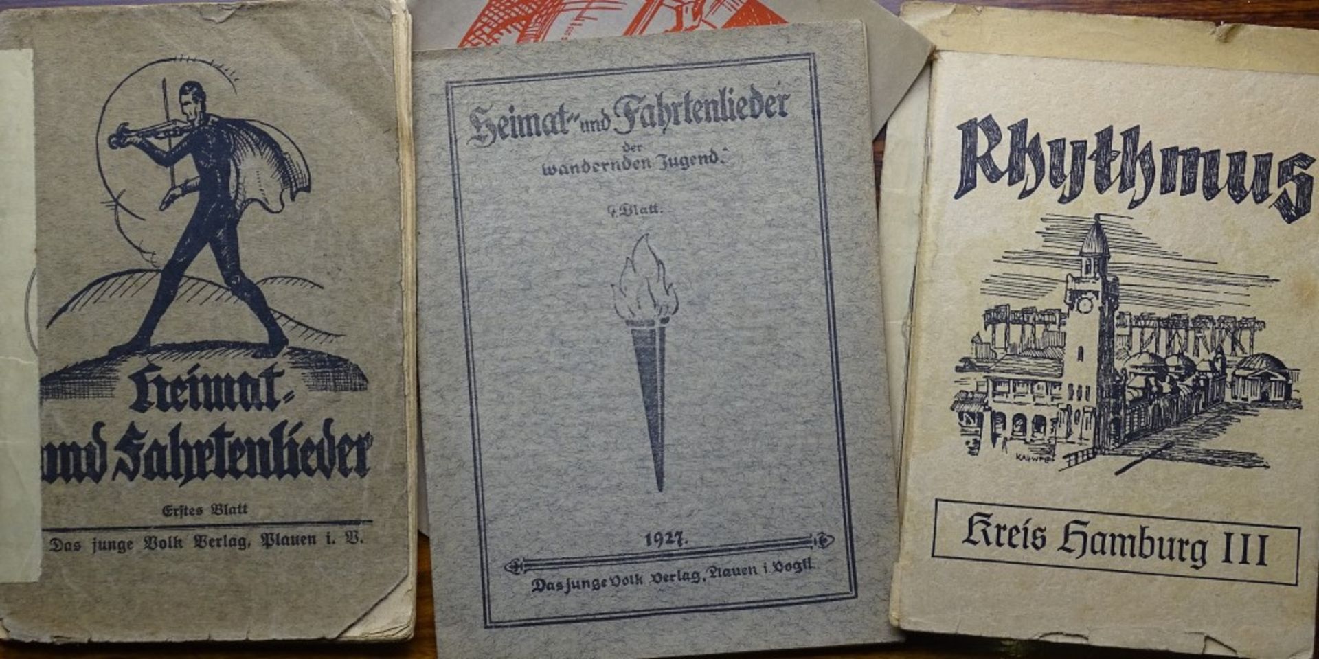 Konvolut Bücher / Hefte "Der Spurkalender1927-1930, Gesundheitsschlüssel,Heimat und Fahrtenlied - Bild 9 aus 9