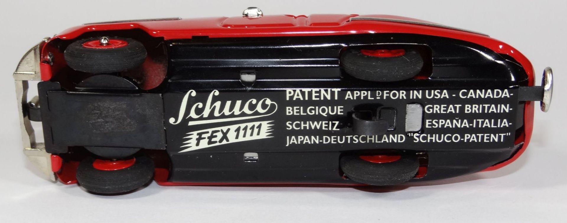 rotes Schuco Auto "Fex 1111" gut erhalten und funktionstüchti - Bild 5 aus 5