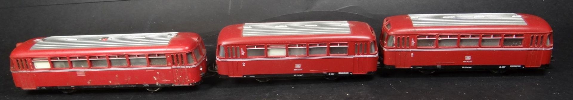 Schienenbus mit 2 Anhängern, diese in Orig. Kartons und guter Zustand, Märklin - Bild 2 aus 3