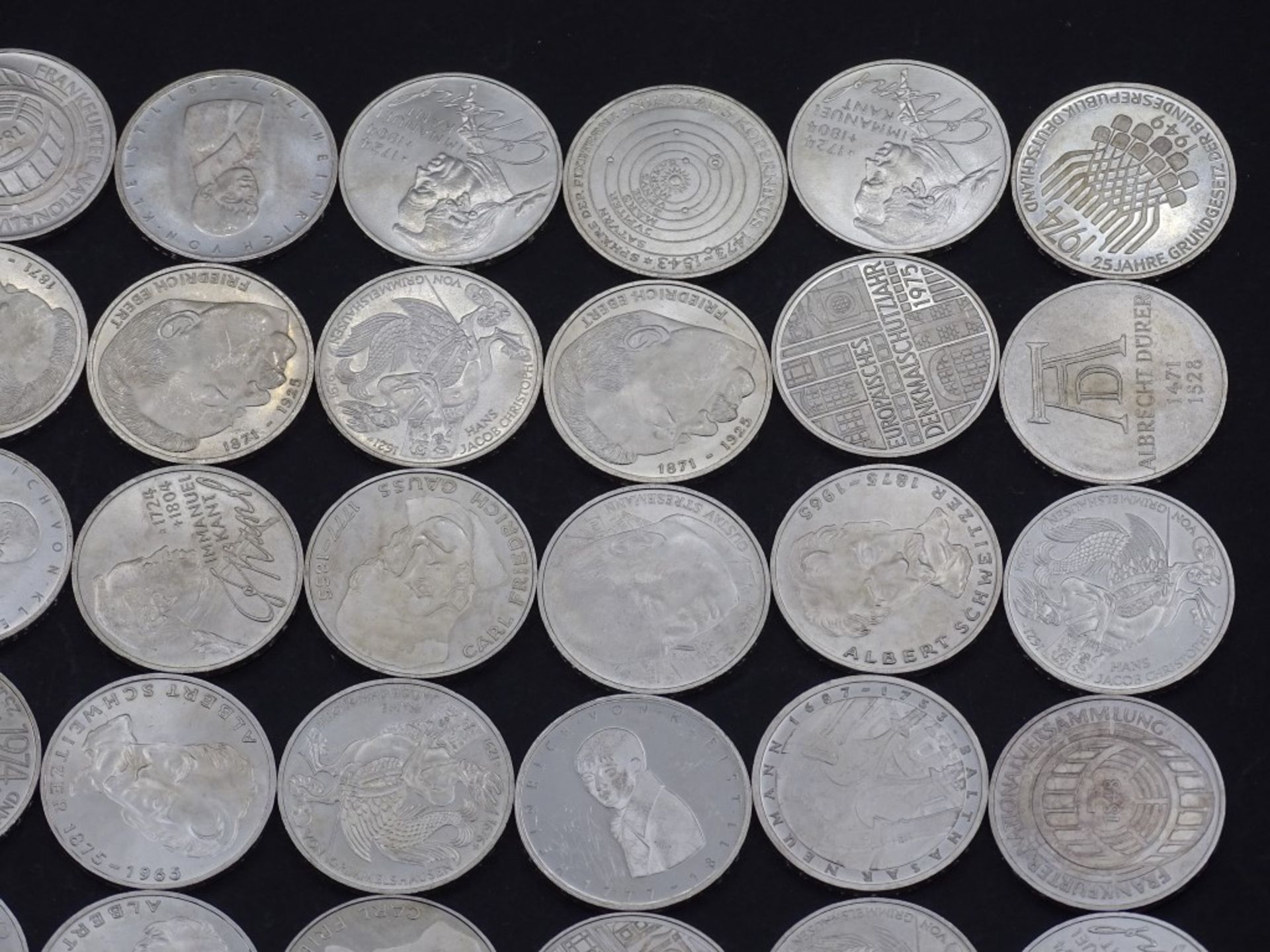 40x 5 DM Münzen,Silber,ges. 200 Deutsche Mar - Bild 8 aus 9
