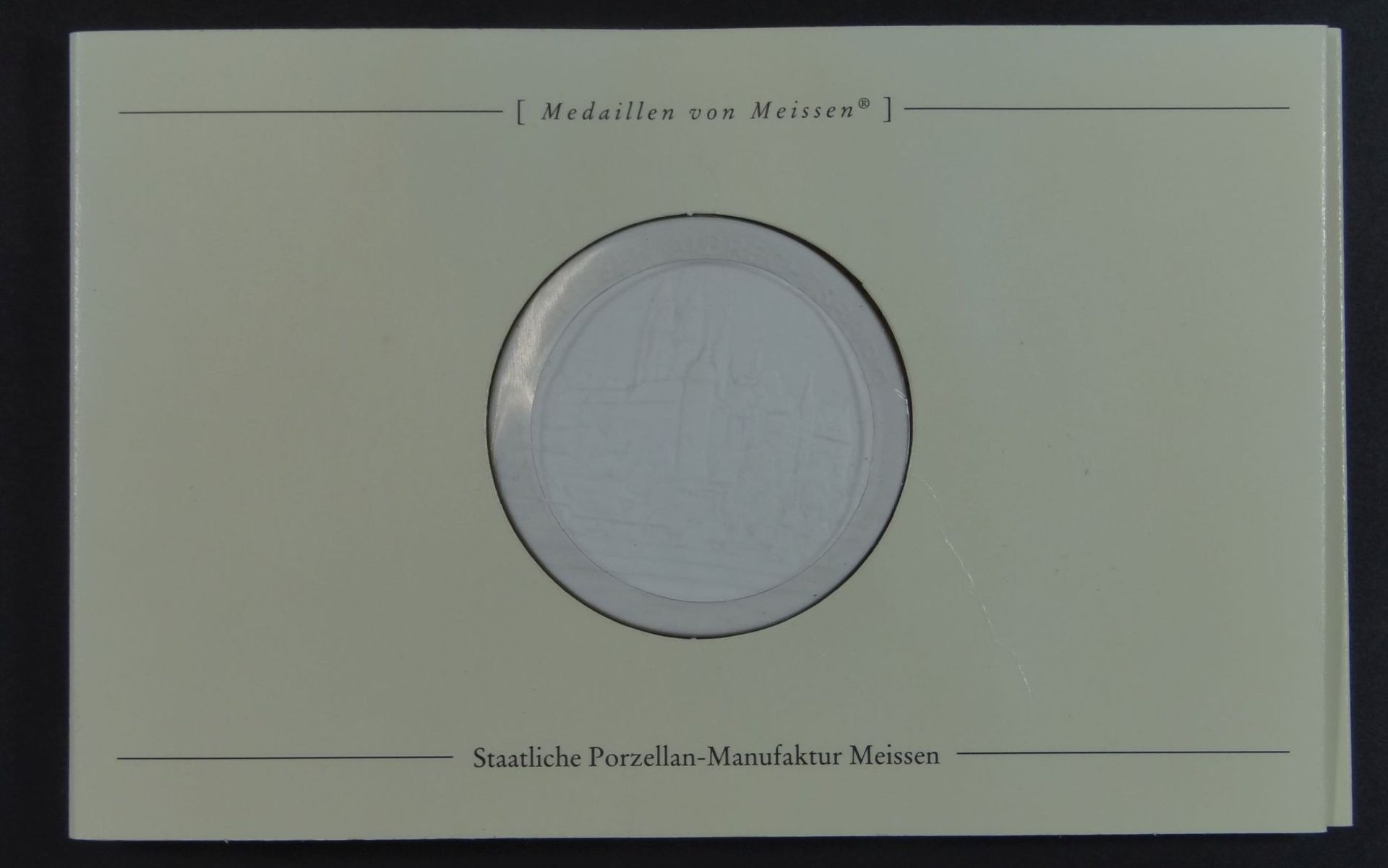 Meissen Medaille "Albrechtsburg" in OVP, D-5 cm