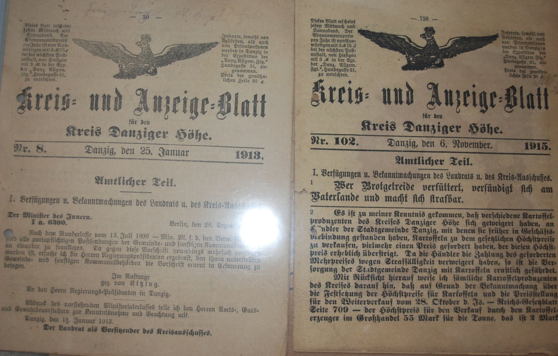 Lot Zeitschriften etc. alle Danzig betreffend, vom Danziger Dampfboot von 1843 bis ca. 1930, 12 - Bild 4 aus 9