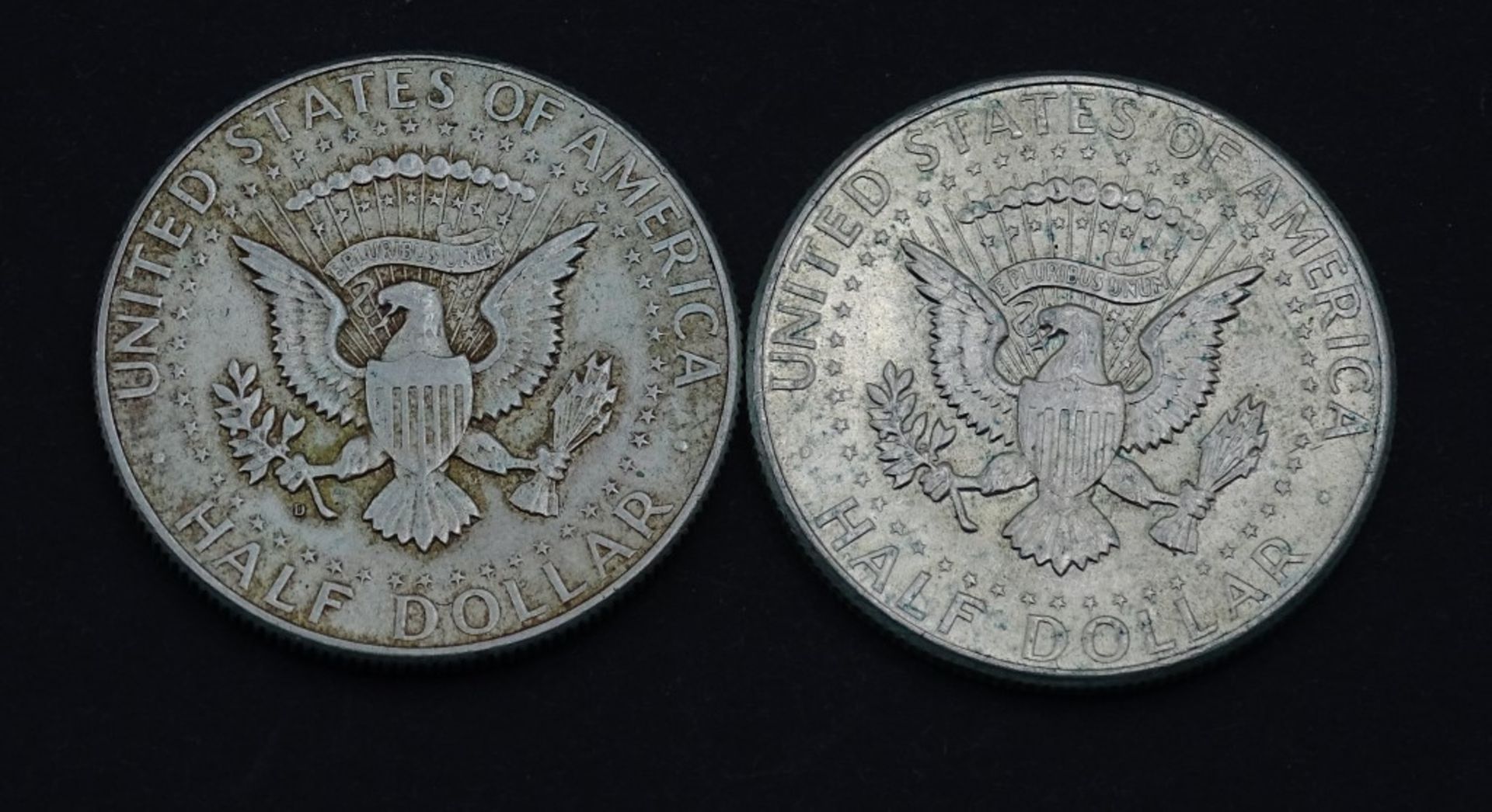2x Half Dollar USA - 1964 - Silber