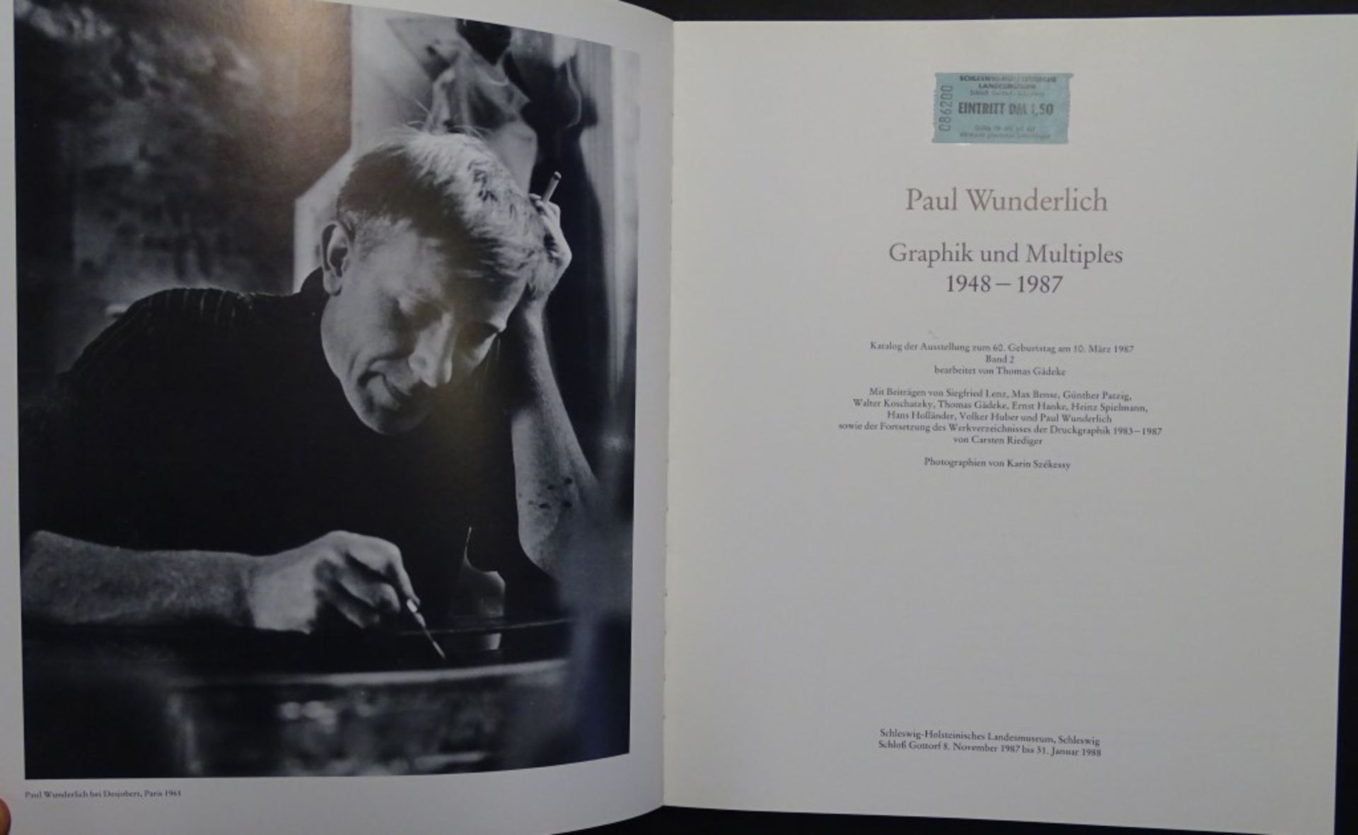 Großband "Paul Wunderlich - Graphik und Multiples 1948-1987" Katalog der Ausstellung zum 60. - Bild 2 aus 8