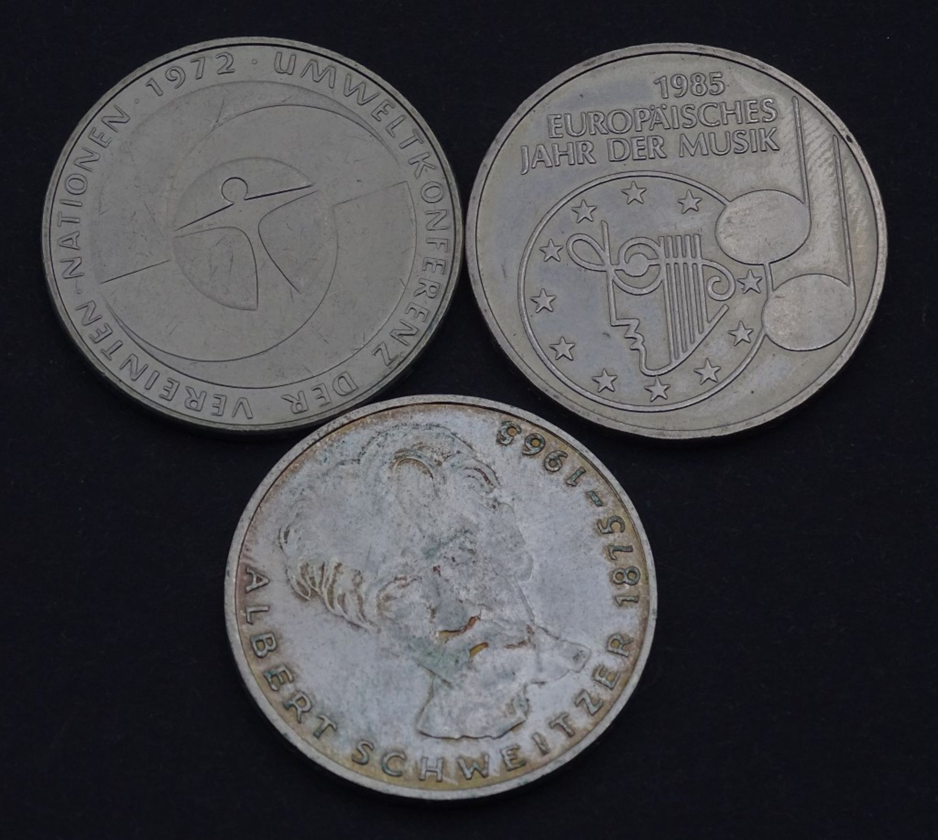 3x 5 Deutsche Mark, 1975/1982/1985 - Bild 2 aus 2