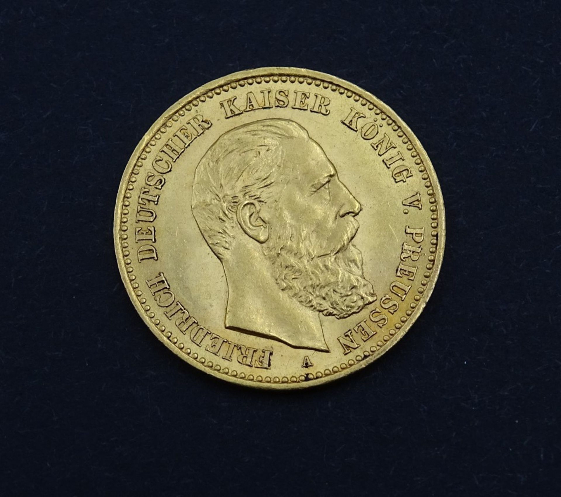 10 Mark 1888 Goldmünze - Deutsches Reich - Friedrich Deutscher Kaiser König von Preussen , Buchstabe - Bild 2 aus 2