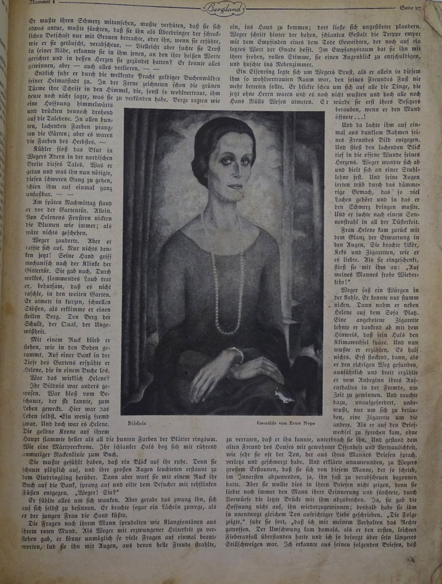 Gebundete Zeitschrift Bergland 1926, 8.Jahrgang,kompletter Jahrgang,tw.mit losen Seiten etc. - Bild 10 aus 10