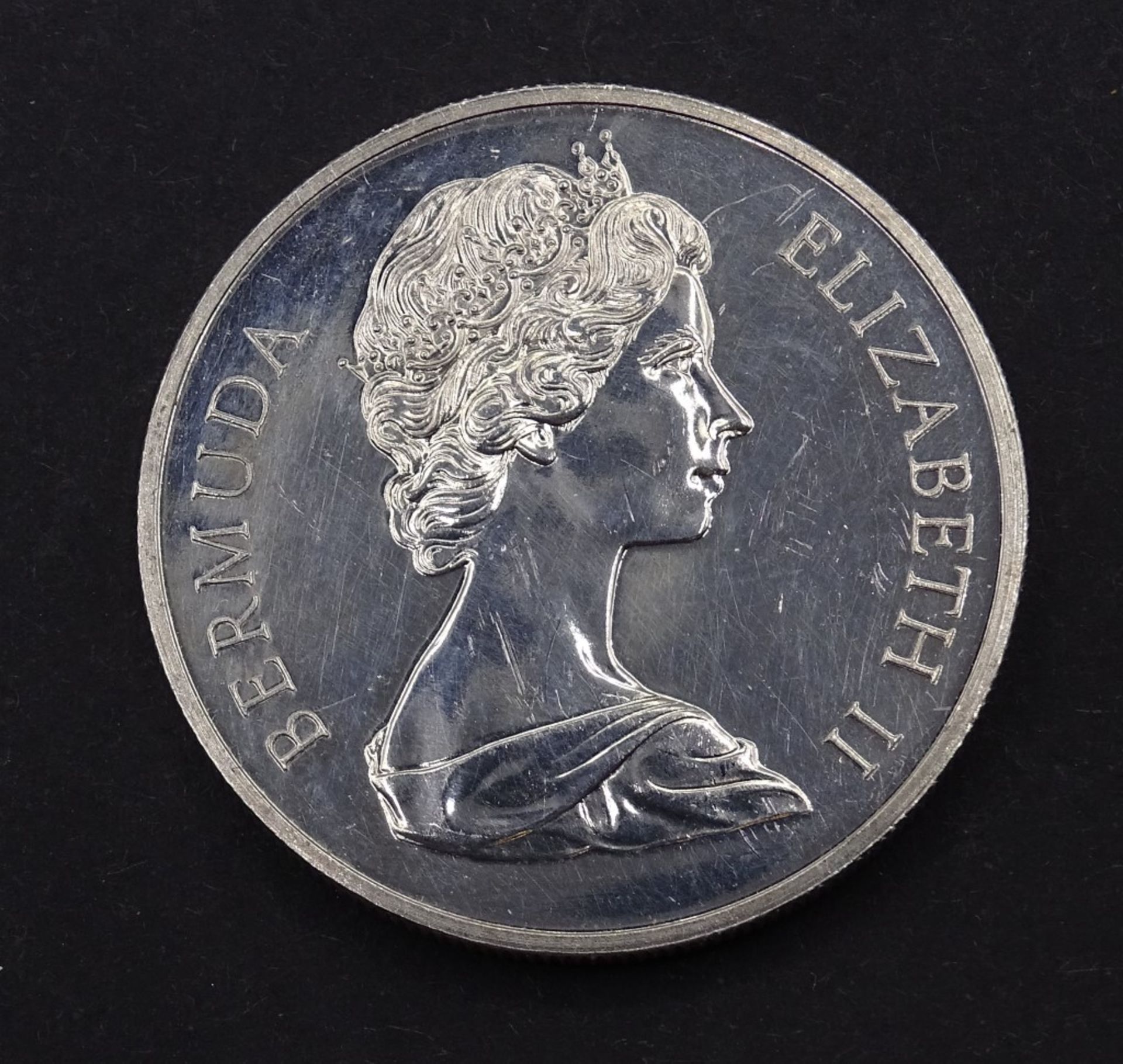 Bermuda 1 Dollar 1972 Silver Wedding Silber 27,8gr. - Bild 2 aus 2