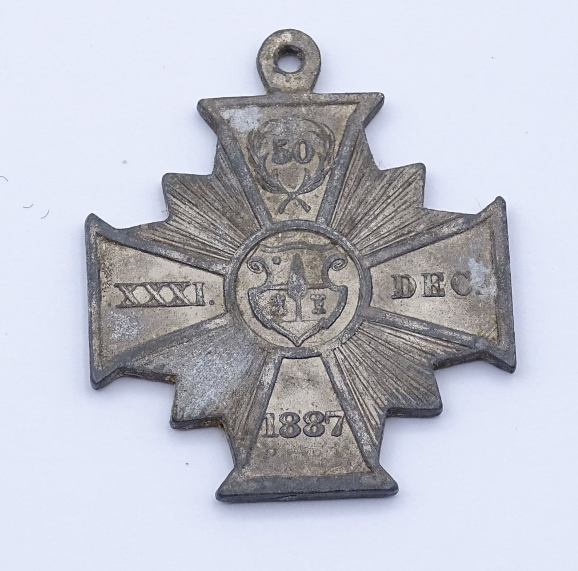 Kreuz/Medaille 1887 Vatikan - Vatican Leo XIII. (1878-1903) 50jähriges Priesterjubiläum 18